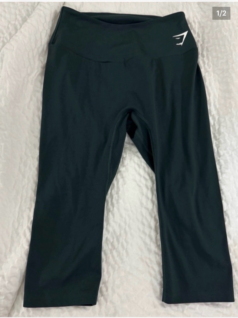 Gymshark Green Training Cropped Leggings Size Medium